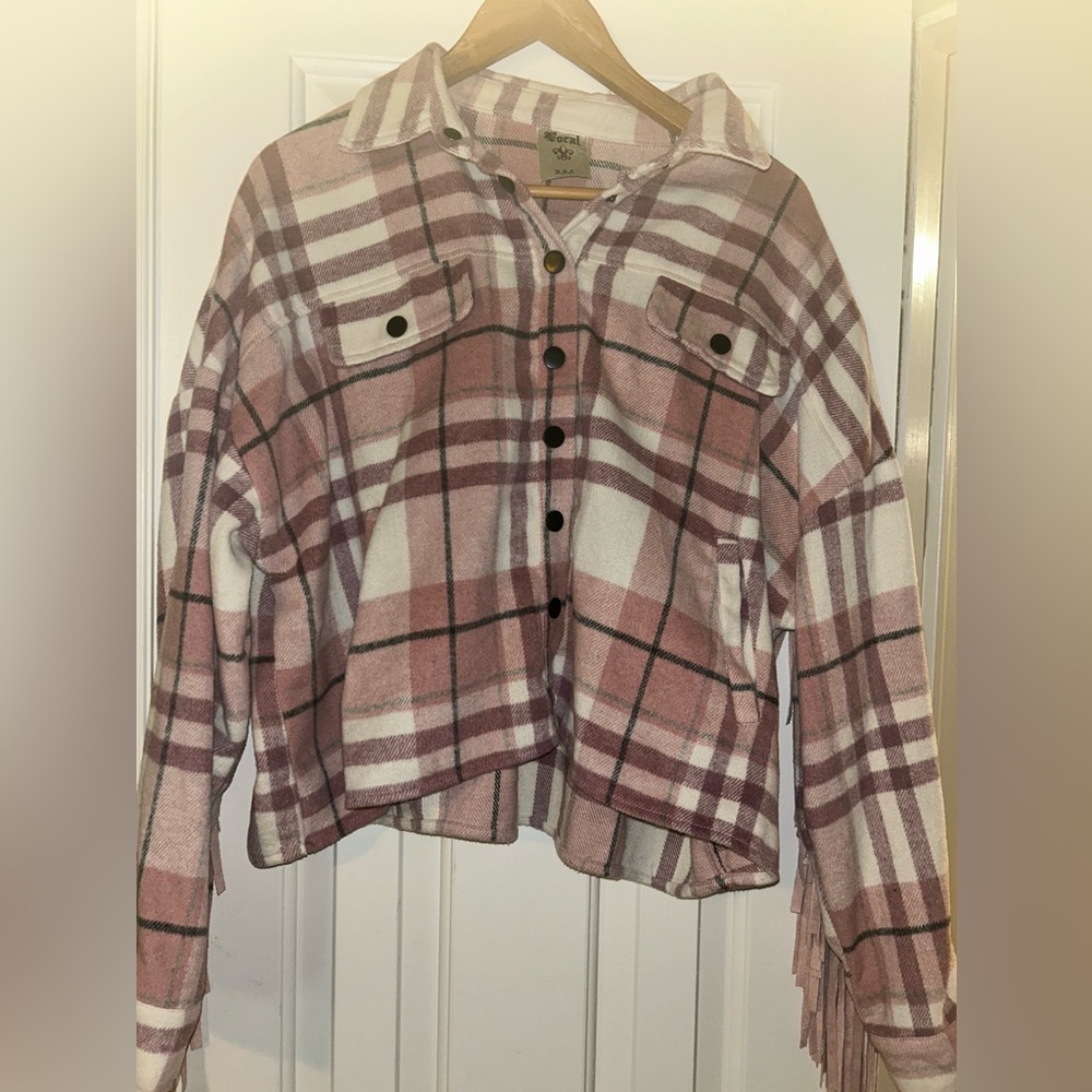 Pink Fringe Western Jacket M/L